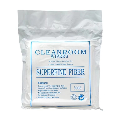 Polyester 100% non pelucheux d'essuie-glace de Cleanroom de composé de double couche