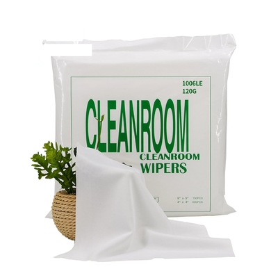 Polyester 100% non pelucheux d'essuie-glace de Cleanroom de composé de double couche