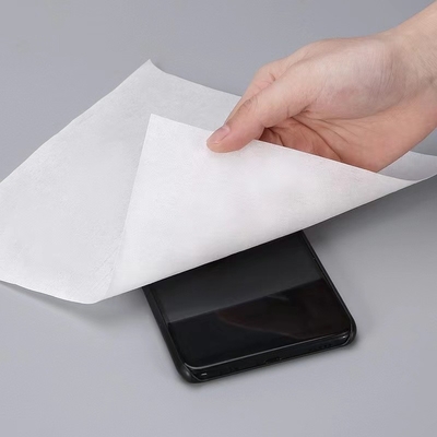 Essuie-glace blanc de polyester de Cleanroom de laser pour l'écran Maxclean Microfiber