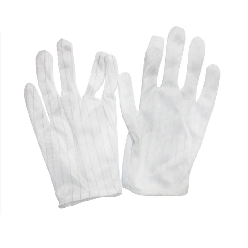 Gants légers en nylon PU ESD Gants de travail de sécurité enduits de PU noir antistatique