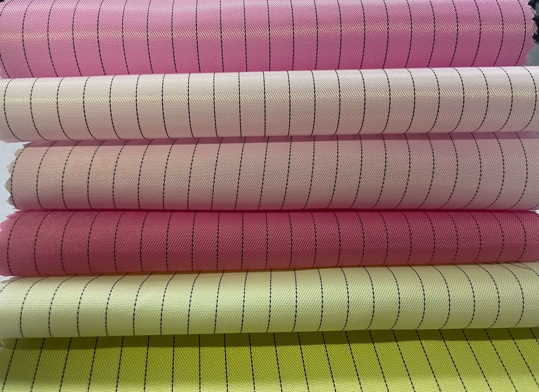 polyester d'ESD de grille/bande de 5mm/4mm/de coton tissu conducteur électriquement avec le délabrement 0.1s statique