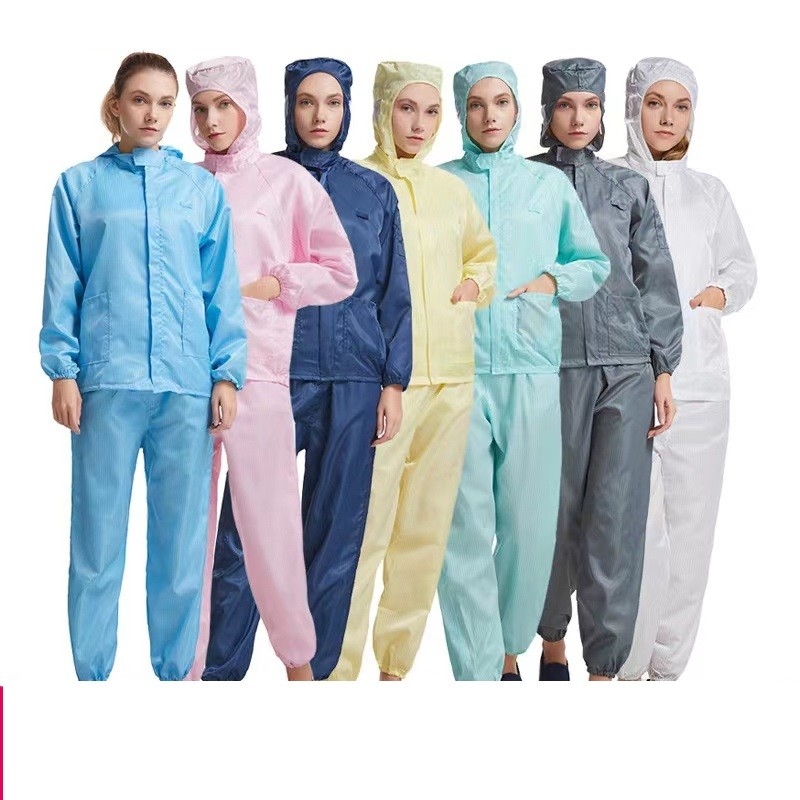 Fibre de polyester statique de pantalon de veste de laboratoire d'ESD anti pour l'atelier électronique