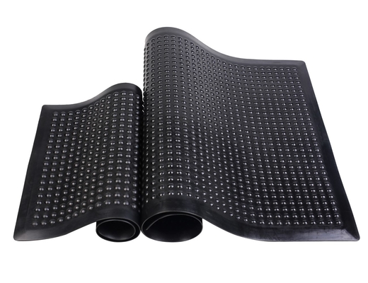 3 couches antistatiques d'anti tapis de fatigue, tapis jaune de plancher d'ESD de noir conducteur de PVC