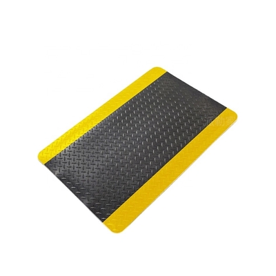 Fatigue Mat With Lock d'ESD de Cleanroom conducteur antistatique noir et jaune anti