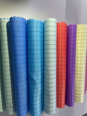 Tissu antistatique de polyester de bande de grille de l'ESD 5mm/4mm 98% polyester+2% filament conducteur