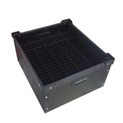 Le stockage Esd Tray Plastic Esd Pcb Tray ESD de composant électronique a ridé la poubelle antistatique de noir de PVC de boîte de carton