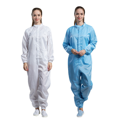 Vêtements de travail sans poussière d'ESD de pièce propre d'anti polyester statique à capuchon de vêtements